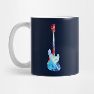 Bass Guitar Paint Texture Mug